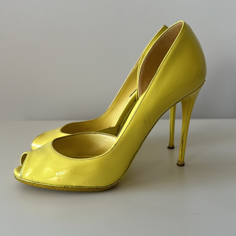 AUTHENTIC Dolce&Gabbana Peeptoe Stiletto Size EU37/US7 - Picture 3 of 14